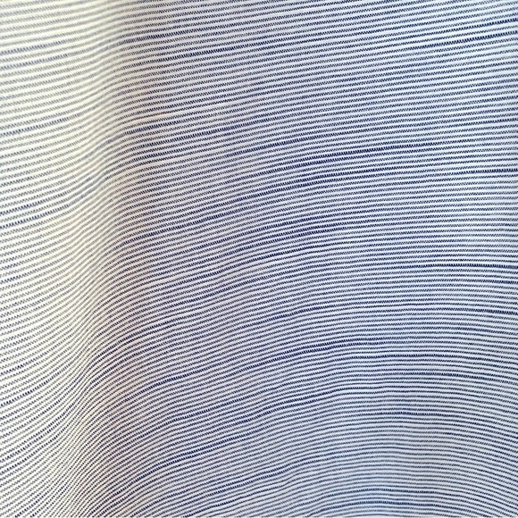 IZOD Salt Water Short Sleeve Shirt Blue White Pin Stripes Size XXL - Picture 4 of 7